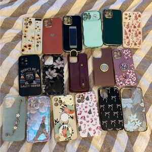Lot of iPhone 12 Max Pro Cases